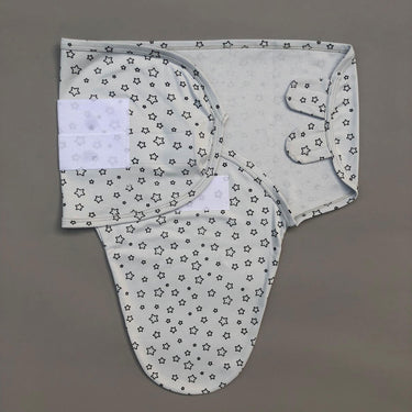 Swaddle Sheet - Star Design Bluish Grey
